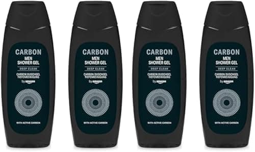 Image of by Amazon Men Carbon Shower Gel, 2 x 500ml (Pack of 2)