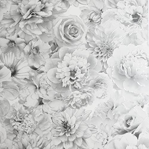 Image of Arthouse Glitter Bloom Silver,Full roll,692803