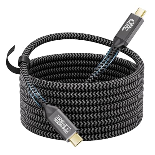 Image of CAKOBLE 3m USB C Cable,20Gbps USB 3.2 Gen2x2 Compatible Thunderbolt 4 Thunderbolt 3, USBC Charger 240W 48V/5A 5K@ 60Hz USB C Display Cable For i-Phone 15,MacBook, Laptops