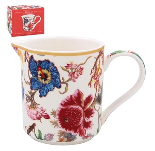 Image of The Leonardo Collection Anthina Jug for All Types of Kitchen | Ceramic Jug for Multiple Use in The Kitchen | Beautiful Jug for Milk or Cream | Jugs for Everday Use