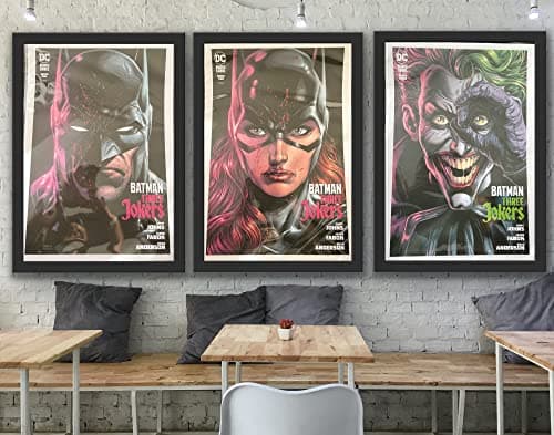 Image of Set of 3 Joker Black Label Prints, Batman Three Jokers Edition Comic Cover Prints, Catwoman, Batman, A3, A2, A1 (A1)