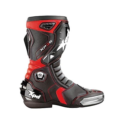 Image of XPD Racing Motorcycle Boots, Black/Red, EU 41