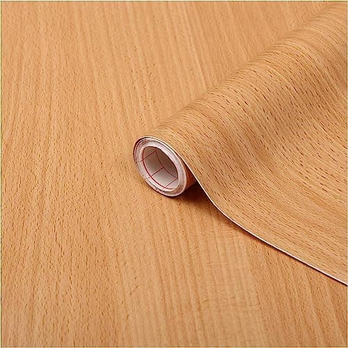 Image of d-c-fix vinyl wrap European beech wood effect 67,5 cm x 2 m - sticky back plastic roll for furniture, kitchen & cupboards - contact paper sticker self adhesive film