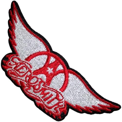Image of Aerosmith Wings Red Woven Patch One Size
