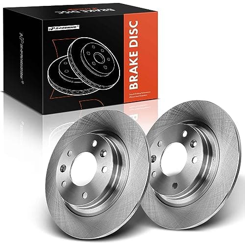 Image of A-Premium Rear Disc Brake Rotors Set Compatible with Ford Fusion 2006-2012 Mazda 6 2003-2013 Lincoln MKZ 2007-2012 Zephyr 2006 Mercury Milan Only 2-PC