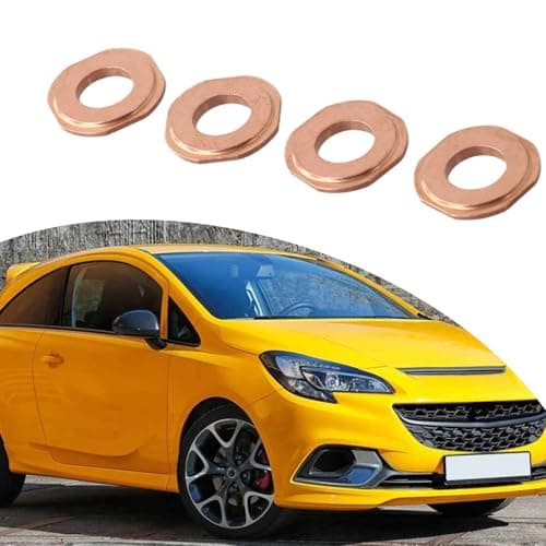 Image of 4-pack Gasket Sealing For Ring for Injection Nozzle Part Number 55578387/97324391 Compatible Having For Astra G/h/j For Corsa C/d For Meriva A/b For Zafira B