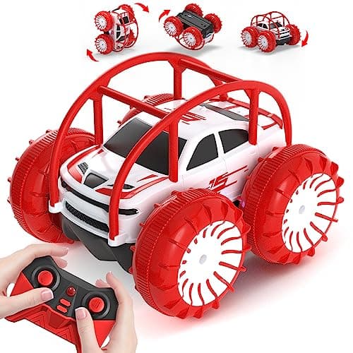Image of MaxTronic Direct Charge Remote Control Cars, Waterproof 360° Flip Stunt Car, ON/OFF Cool LED Monster Truck 2.4GHz 4WD Indoor Outdoor Kids RC Toy Gift ideas for Boys Girls