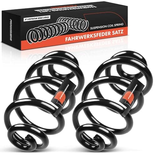 Image of Frankberg 2x Coil Spring Rear axle Compatible with 3 Series E46 Convertible 2000-2005 3 Series Touring E46 Estate car 1999-2005 Replace# 33536750756