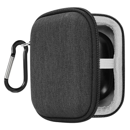 Image of Geekria Shield Earbuds Case Compatible with Skullcandy DIME EVO/Dime 3, Sesh ANC Active, Jib True 2, Indy, Grind Fuel Replacement Hard Shell Travel Carrying Bag (Dark Grey)