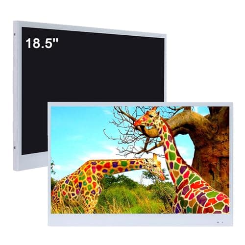 Image of Soulaca 18.5inch Smart LED White TV for Bathroom,1080P Waterpoof with Wi-Fi and Bluetooth, Integrated with Speaker Android 14.0 System,W185