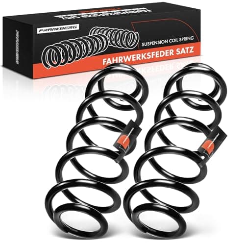 Image of Frankberg 2x Coil Spring Rear axle Compatible with Golf V 1K1 VI 5K1 2003-2013 J-e-t-t-a III 1K2 IV 162 AV3 2005-2015 Replace# 1K0511115GC