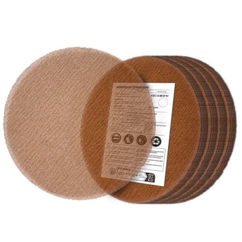 Image of GEOGIEEW 25 Pack 225mm Mesh Round Sanding Discs - Hook & Loop, Grits 60/80/120/180/320, Compatible with Drywall Sanders & Long Neck Sanders for Professional Finishing