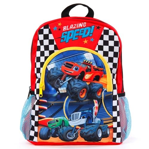 Image of Blaze and The Monster Machines Kids Backpack | Boys School Bag | Monster Truck Children’s Backpacks for Nursery and School