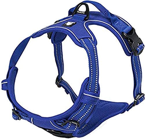 Image of TrueLove Dog Harness TLH5651 No-pull Reflective Stitching Ensure Night Visibility, Outdoor Adventure Big Dog Harness Perfect Match Puppy Vest Now Available (Royal Blue,S)
