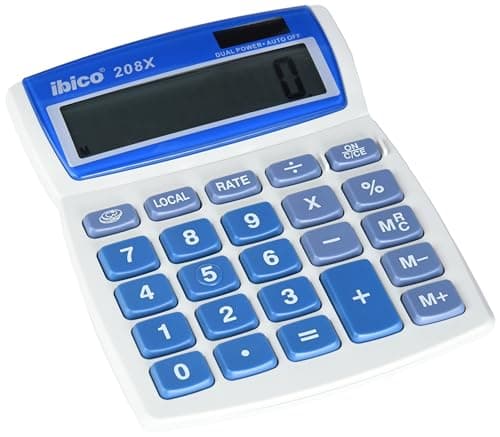 Image of Rexel Ibico 208X Calculator Eu,Blue, White