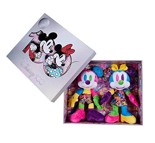 Image of Disney 100 years, Mickey and Minnie Mouse, Amazon Exclusive Set 3, Limited Edition, 33cm plush figures, Collectible Item, Special Edition, gift box, Mickey Mouse, the first months of life