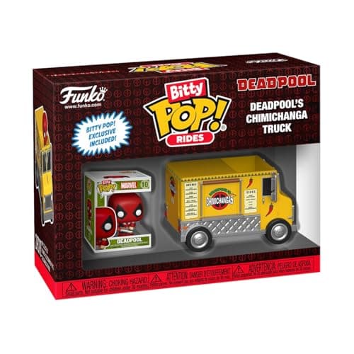 Image of Bitty Pop! Rides Deadpool with Chimichanga Truck