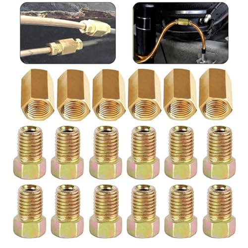 Image of EasyByMall New Practical Brake Pipe Fitting Nuts 18pcs/set Accessories Assortment