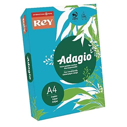 Image of Adagio Intense Deep Blue A4 Coloured Card 160gsm (Pack of 250) 201.122 + Free FINCHLEY Pen