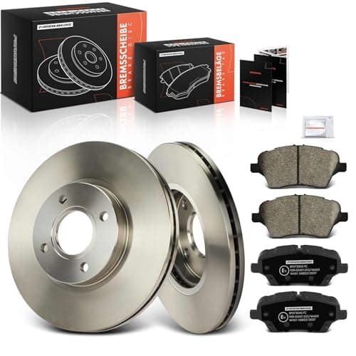 Image of Frankberg Brake Kit incl. 2x Brake Disc + 4x Brake Pad Front Compatible with Fiesta VI CB1 CCN B-Max JK Tourneo Courier B460 MPV B-Max Van JK Replace# 1785193
