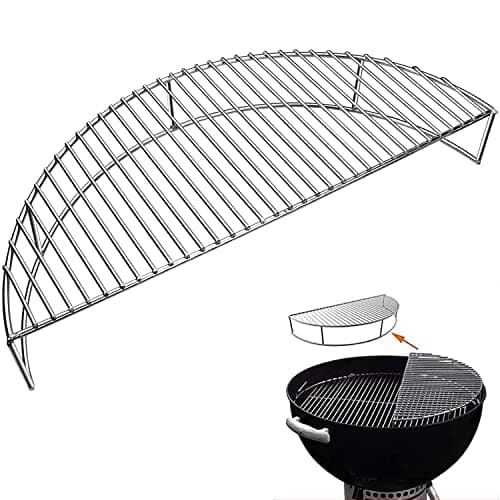 Image of Denmay 52.3cm Warming Rack for 57 cm Weber Kettle and Charcoal Grills, Bar-B-Kettle, Smokey Mountain Cooker Smoker - Not Fit 47 cm Grill