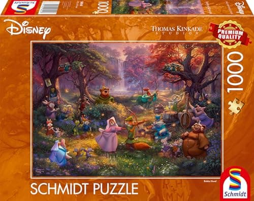 Image of Schmidt | Thomas Kinkade: Disney Robin Hood | 1000 Piece Jigsaw Puzzle | Ages 14+ | 1+ Players