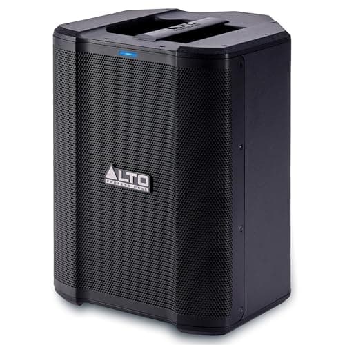Image of ALTO Busker 200W Portable PA Speaker System with Rechargeable Battery, Bluetooth, 3-Channel Mixer, Alesis FX, App Control, USB Charging