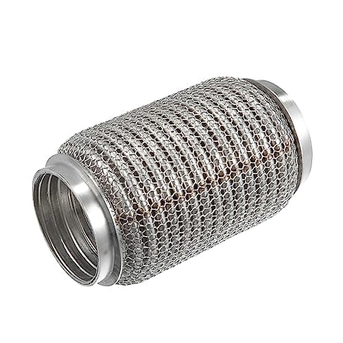 Image of X AUTOHAUX Car Exhaust Flexible Pipe, 2.48"x5.98" Universal Stainless Steel