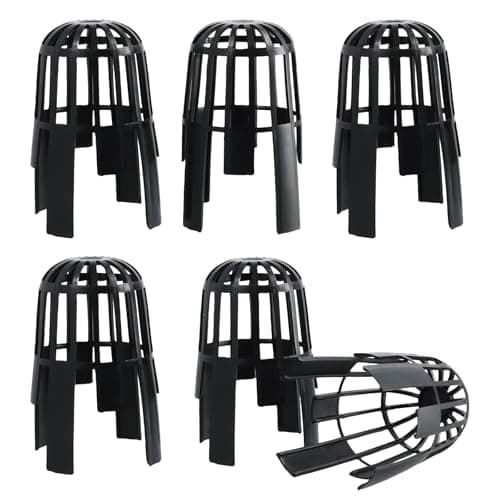 Image of 6PCS Gutter Pipe Leaf Guard, Gutter Balloon Outlet Guards, Plastic Drain Protector to Stop Leaves and Better Water Drainage Fits 68mm Pipes