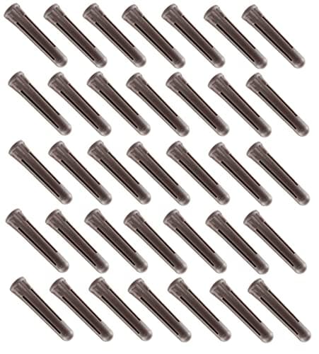 Image of TERF® Premium Quality Brown Wall Plugs 7mm X 37mm Heavy Duty Rawl Plug Fixings Expansion Plug 7.0mm Fixing Hole Diameter Ideal for Stone Brick or Concrete - Pack of 100
