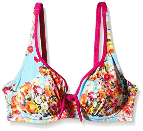 Image of Pour Moi? Women's 24002 Seville Underwired Floral Bikini Top, Multicoloured, 32D