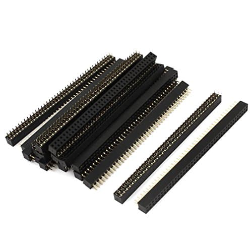 Image of sourcing map 20pcs Double Row 40 Pin 2mm Pitch Female PCB Header Connector