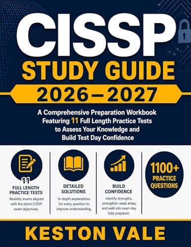 Image of CISSP Study Guide 2026-2027: A comprehensive preparation workbook Featuring 11 Full length practice Tests to Asses Your Knowledge and Build Test Day Confidence