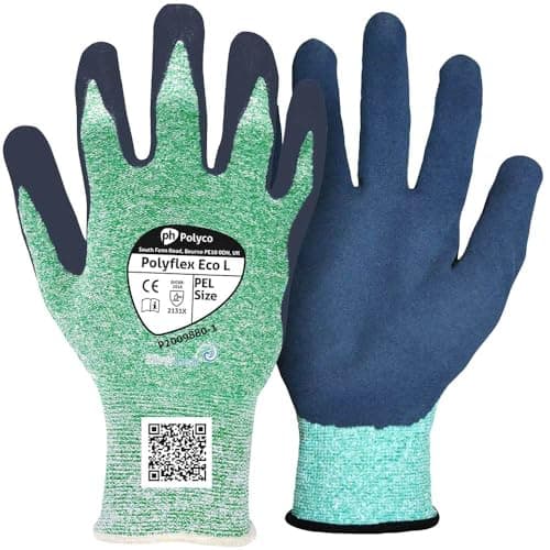Image of Polyco PEL Polyflex ECO L Latex Coated Gloves L