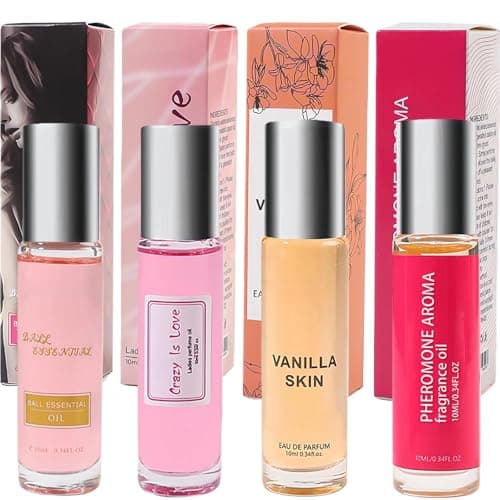 Image of Perfume for Women-Premium Gift Set - 4x10ml Long Lasting Eau De Parfum, Sweet Floral & Fruity Scent, Travel Portable Perfume - Gifts for Women
