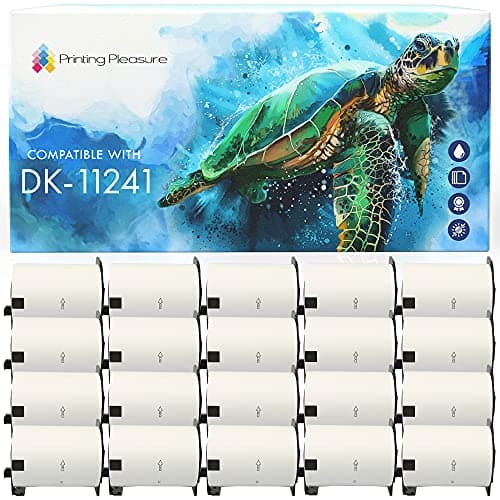 Image of Printing Pleasure 20x DK-11241 102mm x 152mm White Shipping Labels (200 Labels per Roll) Compatible with P-Touch QL-1050, QL-1060N, QL-1100, QL-1110NWB Label Printers