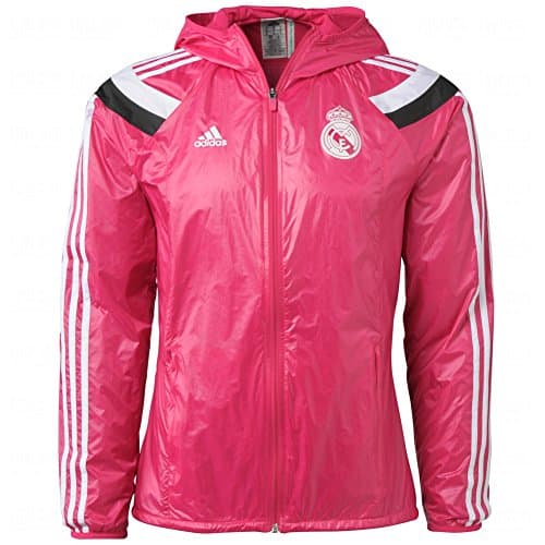Image of adidas Real Madrid FC Pink Windbreaker Jacket New with Tags - Pink - S