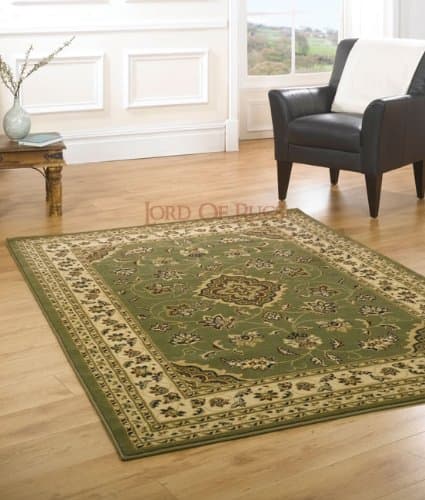 Image of XLarge New Quality Traditional Rugs Green rug carpet 200 x 290 cm (6'7" x 9'6") Sherborne