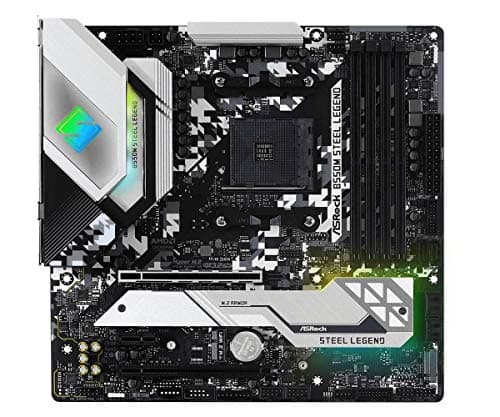 Image of Asrock B550M Steel Legend Motherboard, Supports 3rd Gen AMD4 Ryzen, PCIe 4.2