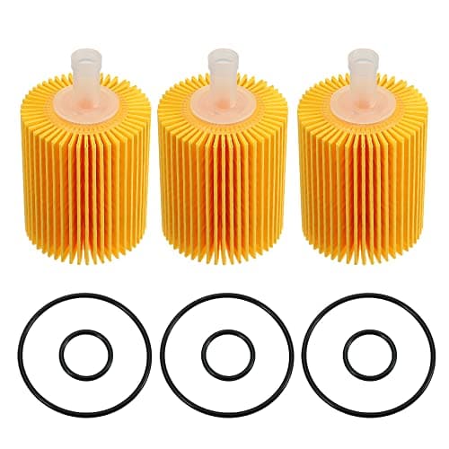 Image of X AUTOHAUX Engine Oil Filter 04152-YZZA5 04152-38010 for Toyota 4Runner 3 Set