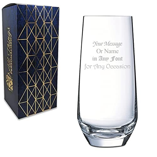 Image of Personalised Engraved 16oz Cusco Hiball Tumbler, Gift Box Included, Personalise with Any Message, Different Fonts Available, Gin Tonic Cocktail Wedding Birthday Gift
