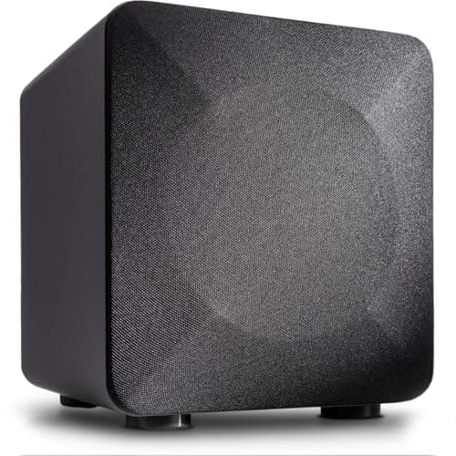Image of Audioengine S6 210W Compact Powered Subwoofer with Powerful Bass in a Small Package - For Gamers, Music Lovers, Movie Buffs - Grey