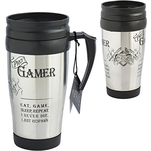 Image of Arora Ultimate Gift for Man Gamer Travel Mug 8860, Ceramic, Black