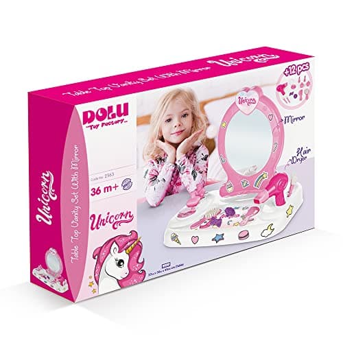 Image of Dolu Unicorn 13-piece Make-Up Table 2563