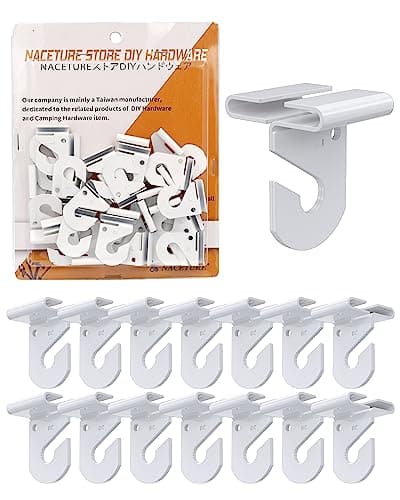 Image of NACETURE Drop Ceiling Hook for Hanging – 15 Pack Ceiling Decorations Ceiling Hanger on Drop Suspended Ceiling Tile Hook Ceiling Clips for Classroom Grid for Office Home Stores Wedding