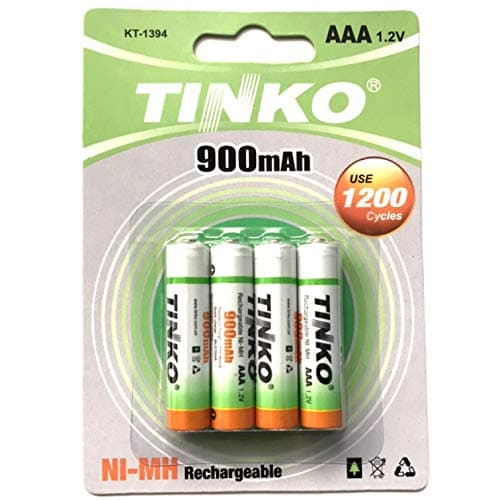 Image of 4 x AAA 900mAh 1.2v RECHARGEABLE NI-MH BATTERIES FOR CORDLESS PHONE/SOLAR LIGHTS