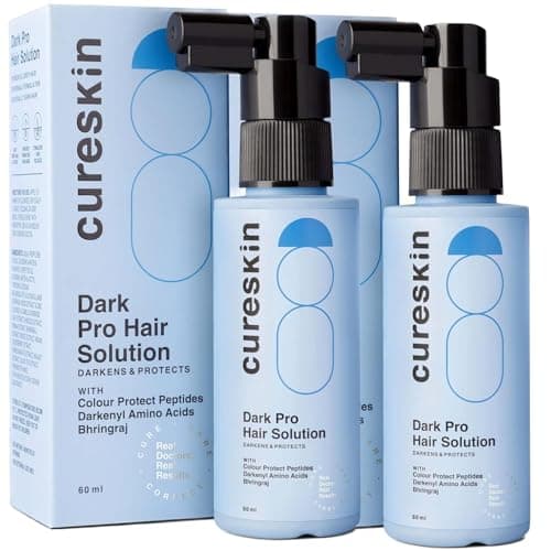 Image of Anti Grey Hair Serum Reverses Limits Greying Dark Pro Solution Natural Hair Darkener, 60 ml (Pack of 2)