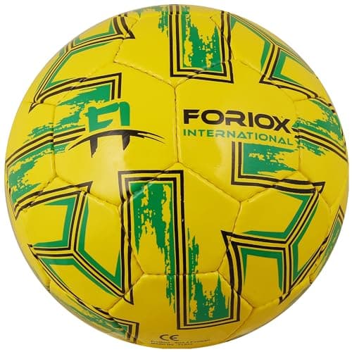 Image of Foriox International Size 3,4,5 Kids Football Ball, Youth Footballs for Kids Boys/Girls Gift Training Soccer Indoor & Outdoor for Games (Yellow Lime, Size 4)