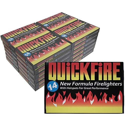 Image of Quickfire Fire Lighters Firelighters Bulk Pack Hotspots Burners BBQ COAL LIGHTERS WOOD BURNERS (24)