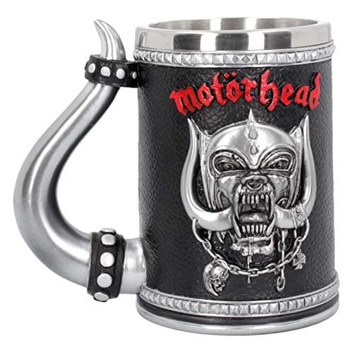 Image of Nemesis Now B4121M8 Motorhead Tankard Mug 14cm Black, Resin w/Stainless Steel Insert